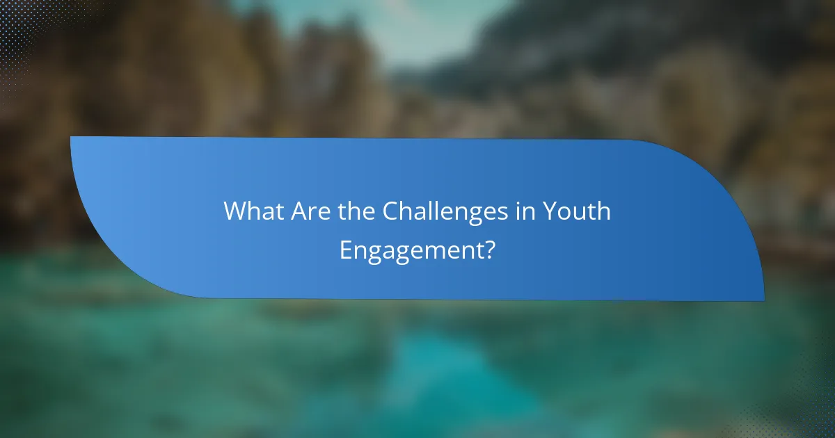 What Are the Challenges in Youth Engagement?