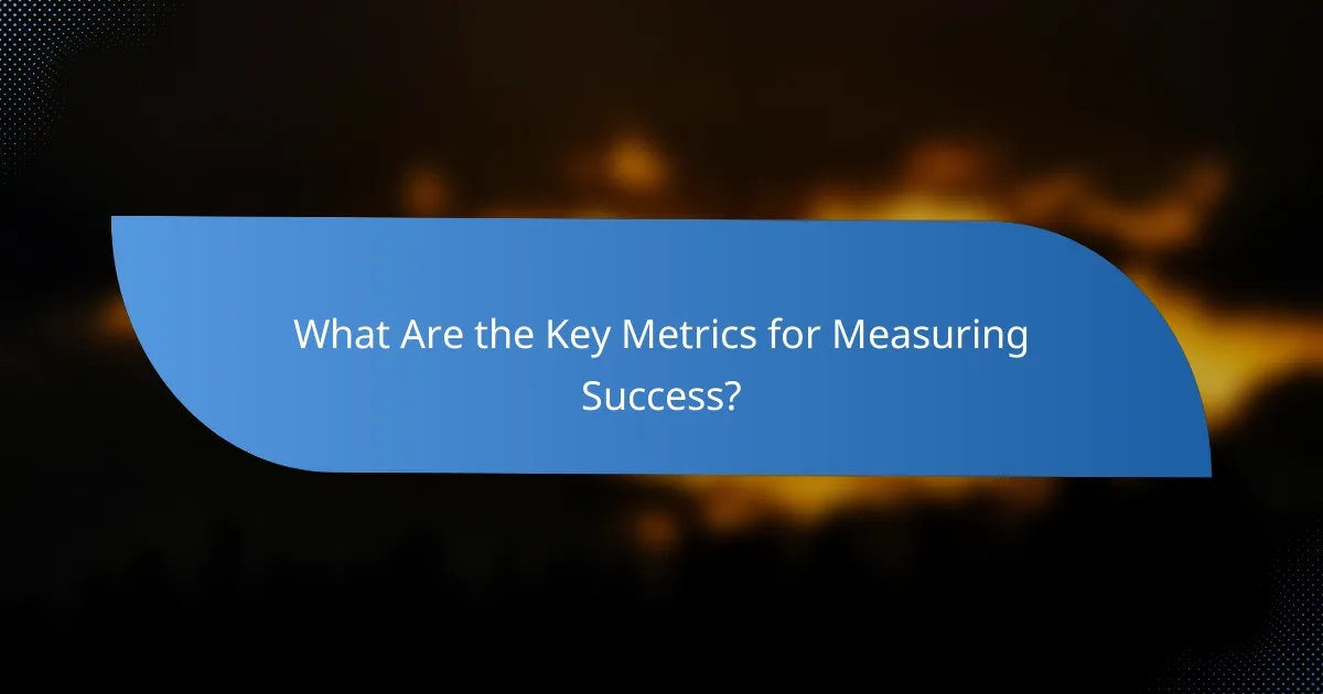 What Are the Key Metrics for Measuring Success?